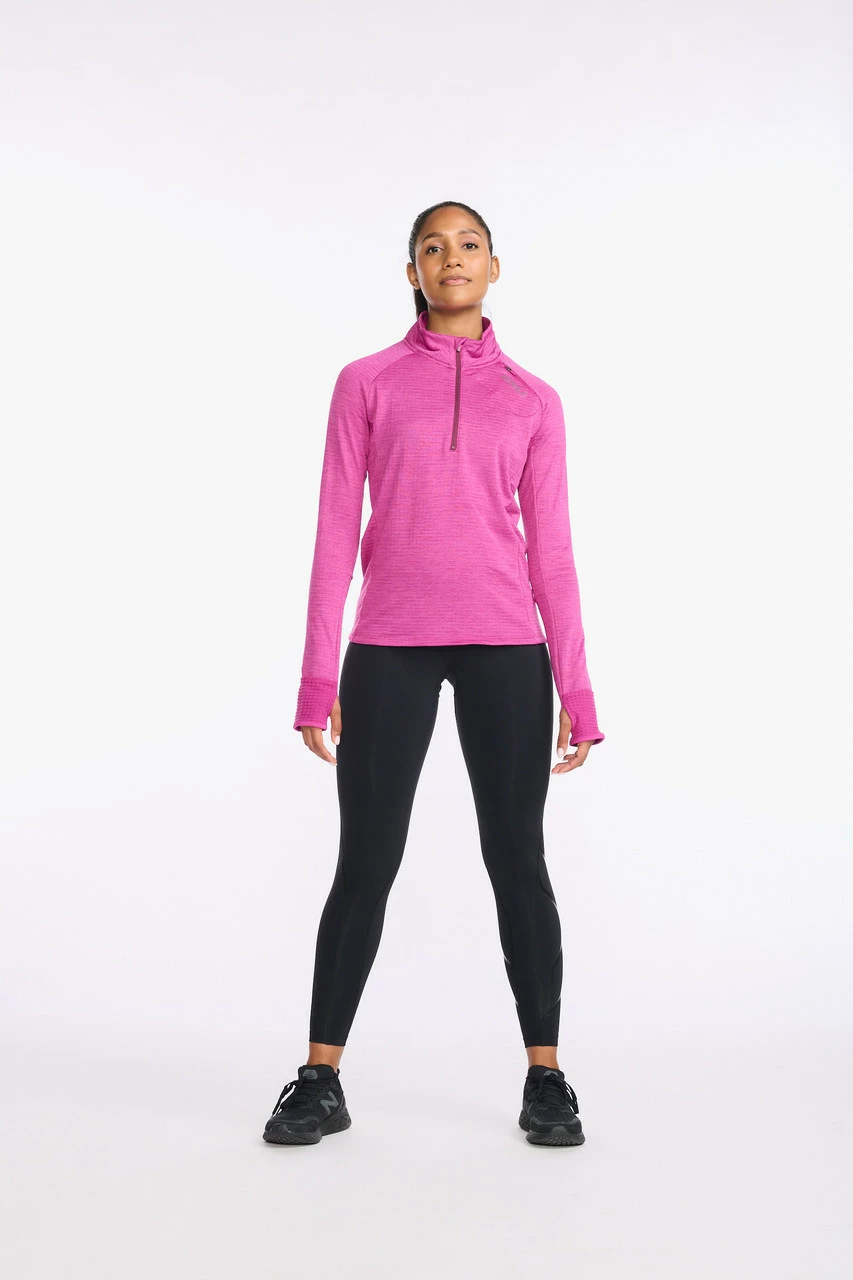 2XU - Ignition 1/4 Zip - Women's - Festival/Mulberry Reflective