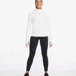 2XU - Ignition 1/4 Zip - Women's - White/White Reflective