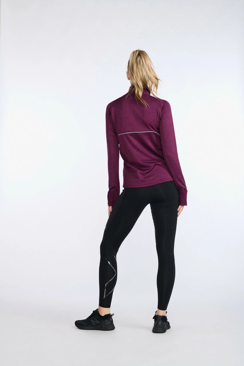 2XU - Ignition 1/4 Zip - Women's - Beet/Silver Reflective - Image 14
