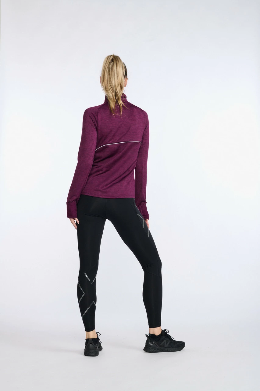 2XU - Ignition 1/4 Zip - Women's - Beet/Silver Reflective - Image 19