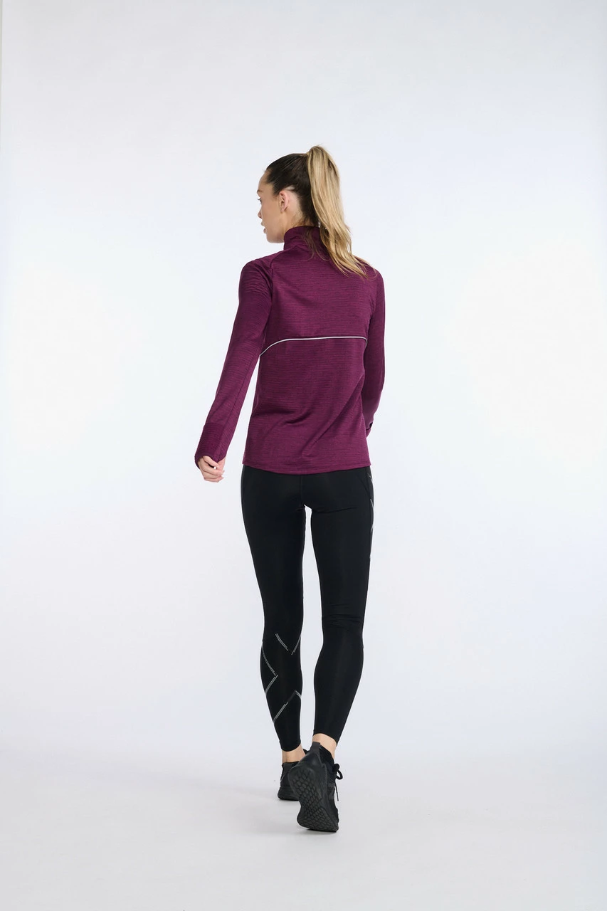 2XU - Ignition 1/4 Zip - Women's - Beet/Silver Reflective - Image 17
