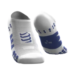 Compressport - No Show Socks - Unisex - White/Blue
