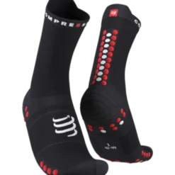 Compressport - Pro Racing Socks V4.0 Run High - Unisex - Black/Red