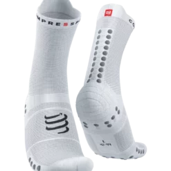 Compressport - Pro Racing Socks V4.0 Run High - Unisex - White/Alloy