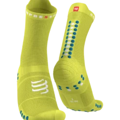 Compressport - Pro Racing Socks V4.0 Run High - Unisex - Primerose/Fjord Blue
