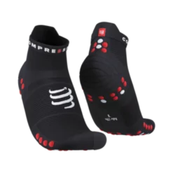 Compressport - Pro Racing Socks V4.0 Run Low - Unisex - Black/Red