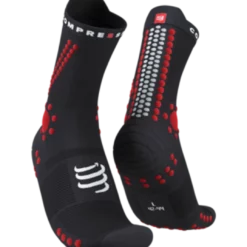Compressport - Pro Racing Socks V4.0 Trail - Unisex - Black/Red