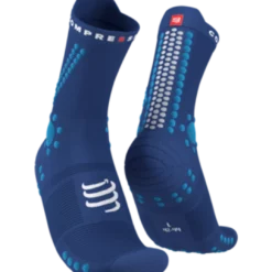 Compressport - Pro Racing Socks V4.0 Trail - Unisex - Sodalite/Fluo Blue