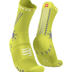 Compressport - Pro Racing Socks V4.0 Trail - Unisex - Primerose/Alloy