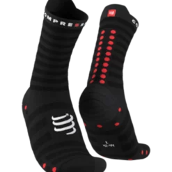 Compressport - Pro Racing Socks V4.0 Ultralight Run High - Unisex - Black/Red