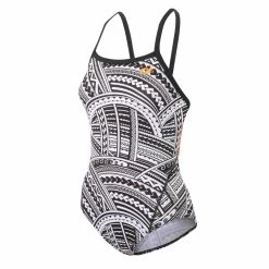 Zone 3 Zone3 - Kona Women's Speed Strap Back Costume - Tribal Print, Black/White/Orange - 2023