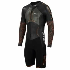 Zone 3 Zone3 - Evolution Men's Swimrun Wetsuit - Black/Orange/Gunmetal - 2023