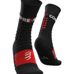 Compressport - Pro Racing Socks Winter Run - Unisex - Black/Red