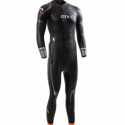 Zone 3 Zone3 - Aspire Thermal Wetsuit - Men's - Black/Orange - 2023