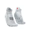 Compressport - Pro Racing Socks V4.0 Run Low - Unisex - White/Alloy