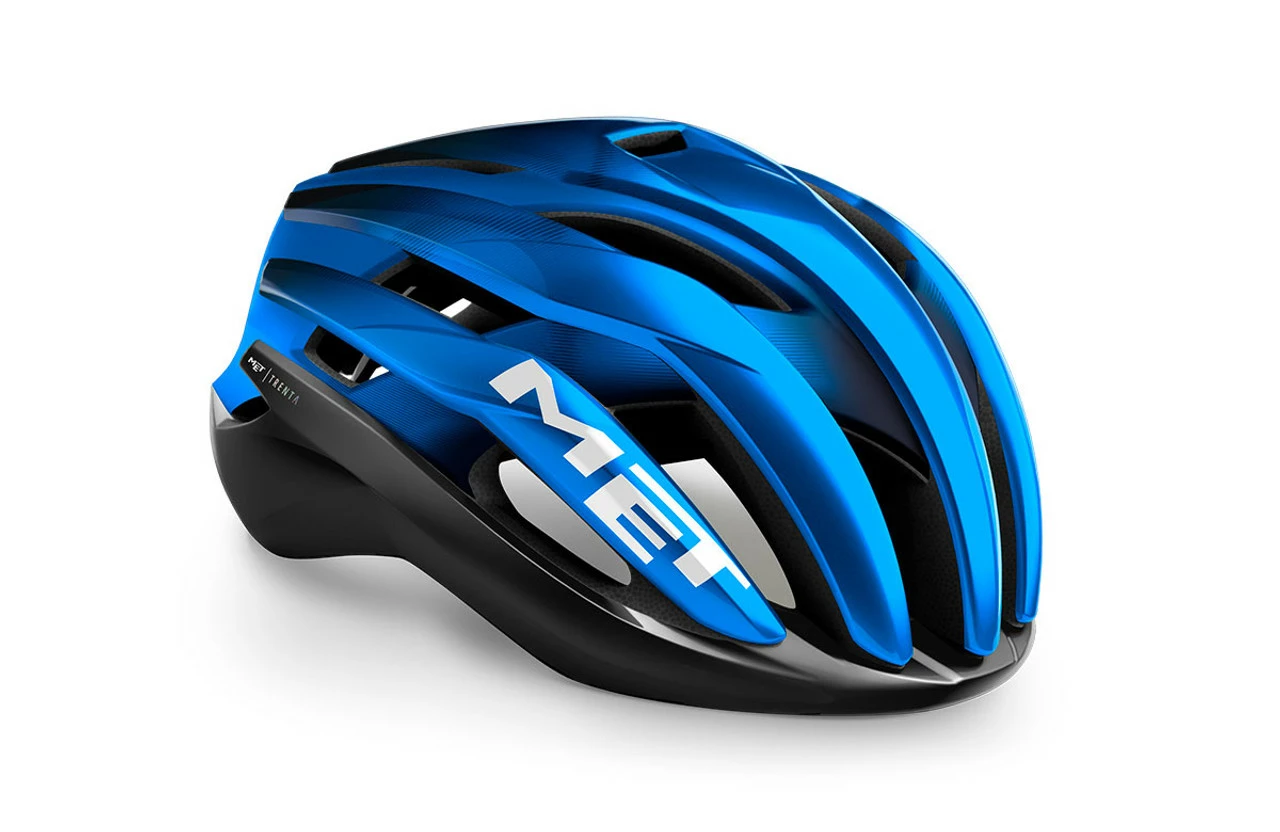 MET - My21 Trenta MIPS Road Cycling Helmet - Black/Blue