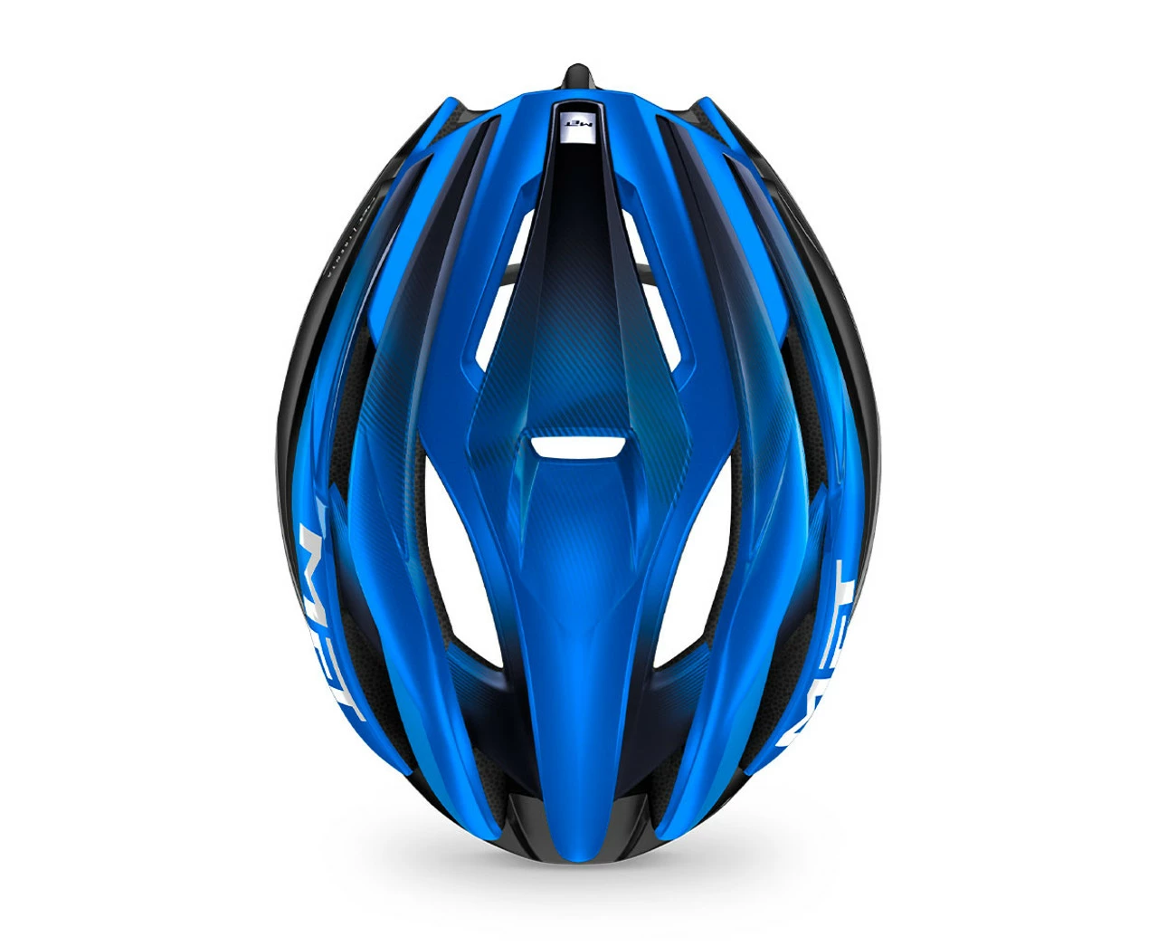 MET - My21 Trenta MIPS Road Cycling Helmet - Black/Blue - Image 4
